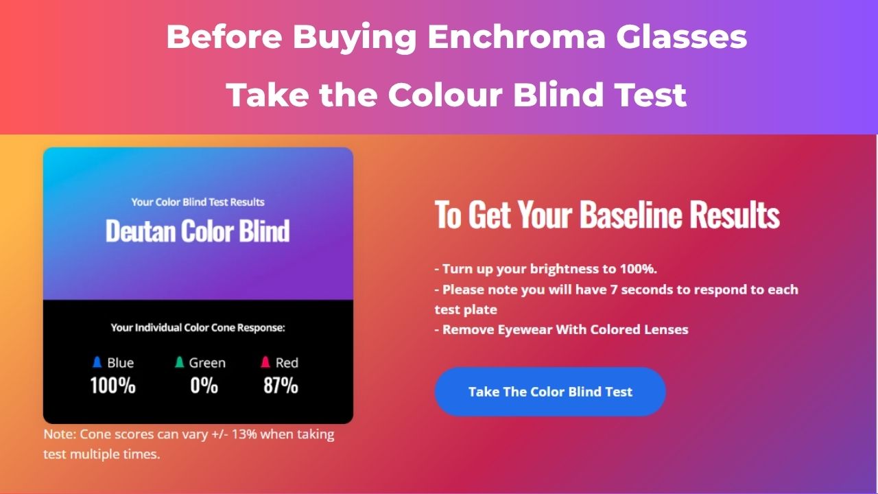 Before Buying Enchroma Glasses